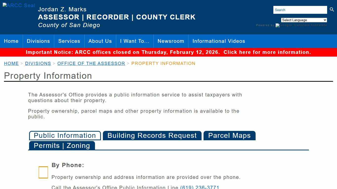 Property Information