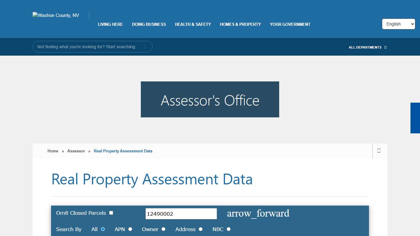 Real Property Assessment Data